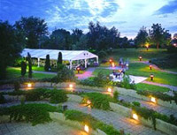 Hunguest Hotel Forrás, Szeged, gasztronómia, party sátor, kert