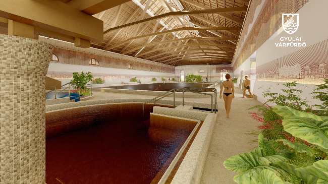Megújult a Gyulai Várfürdő ikonikus gyógymedence tere
