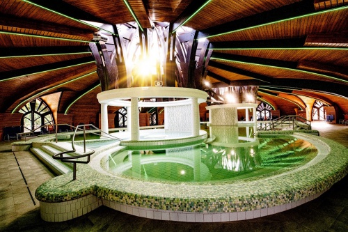 Renewed indoor bath with fan-tail roof - Hotel Freya - Zalakaros