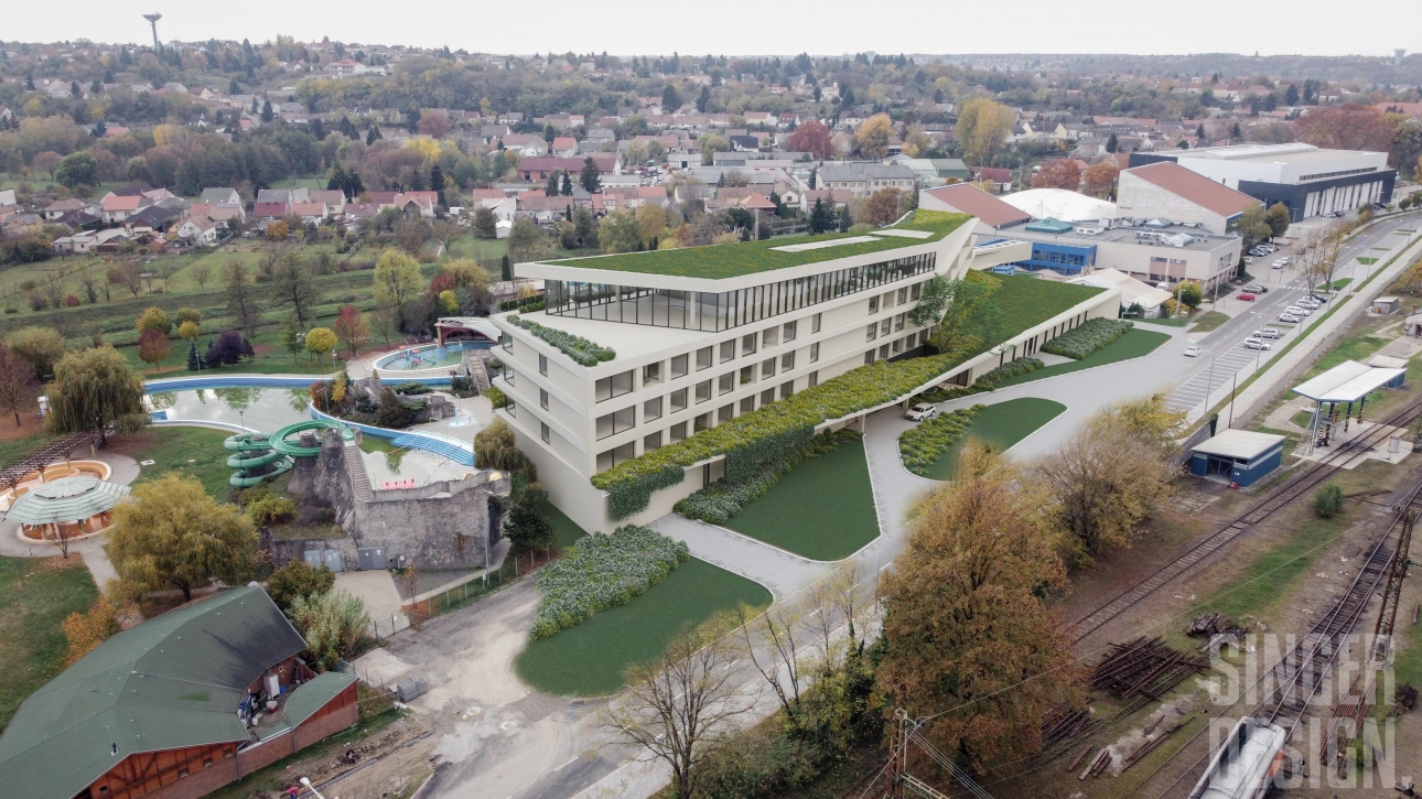 Hunguest Kaposvár hotel látványterv