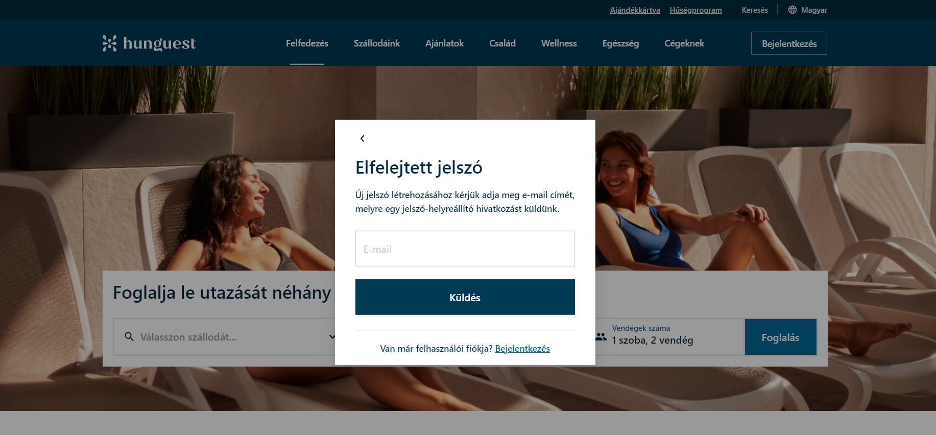 Hunguest Hotels Regisztráció