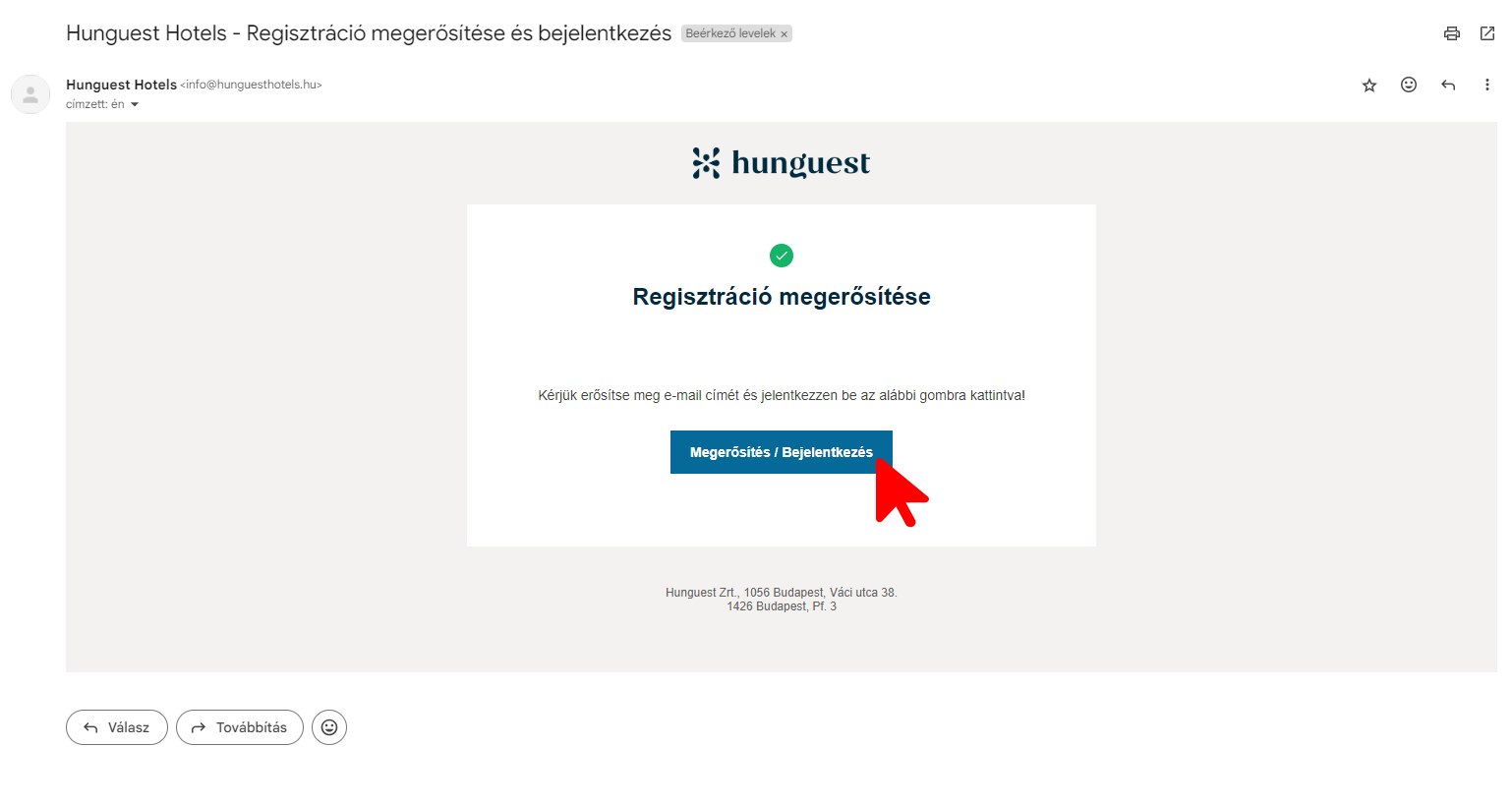 Hunguest Hotels Regisztráció