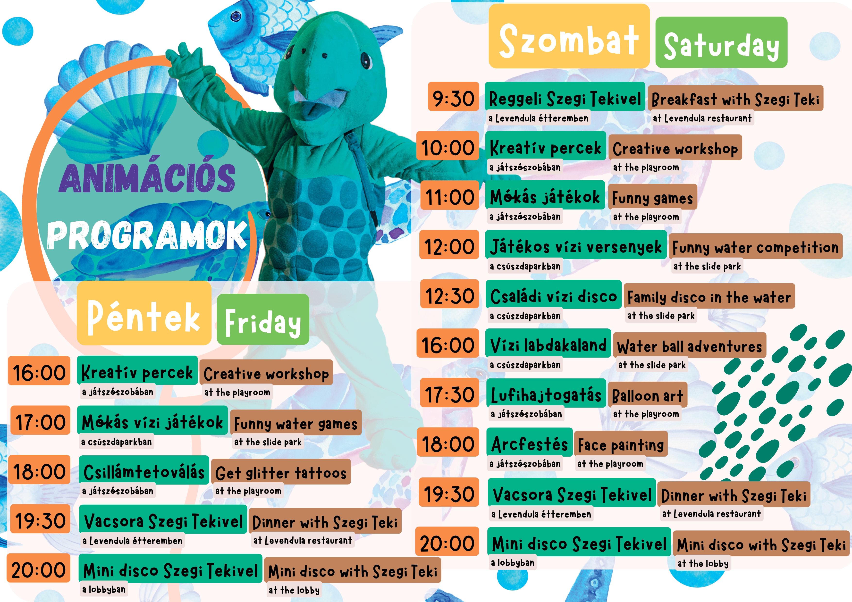 Szegi Teki animációs programjai